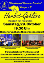 Beitrag zum „Herbstgebläse“ des Musikvereins Nassau-Oranien